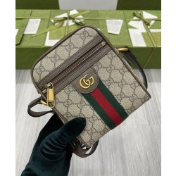 Borsa a tracolla Ophidia GG 598127 Caffè scuro