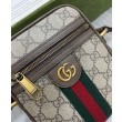 Borsa a tracolla Ophidia GG 598127 Caffè scuro