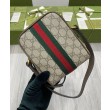 Borsa a tracolla Ophidia GG 598127 Caffè scuro