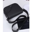 Borsa messenger Christian Dior Mini Saddle nera