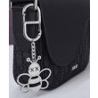 Borsa messenger Christian Dior Mini Saddle nera