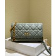 Christian Dior Caro Marsupio Con Borsa A Catena Grigio