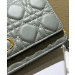 Christian Dior Caro Marsupio Con Borsa A Catena Grigio