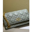 Christian Dior Caro Marsupio Con Borsa A Catena Grigio