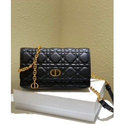 Christian Dior Caro Marsupio Con Borsa Replica 1:1 A Catena Nera