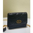 Christian Dior Mini Caro Pouch con catena nera