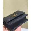 Christian Dior Mini Caro Pouch con catena nera