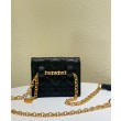 Christian Dior Mini Caro Pouch con catena nera