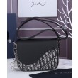 Christian Dior Mini Saddle Messenger Bag Blu Scuro