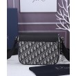 Christian Dior Mini Saddle Messenger Bag Blu Scuro