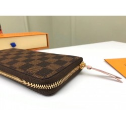 Qualità superiore replica Clemence Portafoglio Damier Ebene N41626