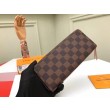 Qualità superiore replica Clemence Portafoglio Damier Ebene N41626