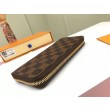 Qualità superiore replica Clemence Portafoglio Damier Ebene N41626