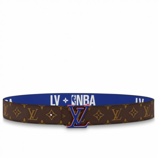 Dettagli perfetti LVxNBA LV 3 Steps 40MM Cintura reversibile MP278V Dettagli perfetti LVxNBA LV 3 Steps 40MM Cintura reversibile MP278V