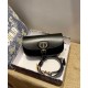 Replica Christian Dior Borsa Bobby East-west Nera Griffate