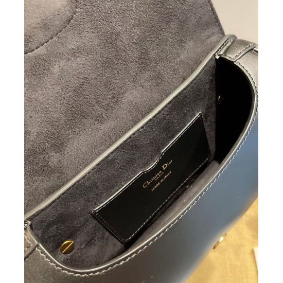 Replica Christian Dior Borsa Bobby East-west Nera Griffate