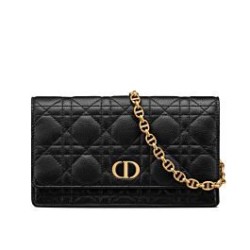 Replica Christian Dior Caro Marsupio Con Borsa  1:1 A Catena Nera Griffate