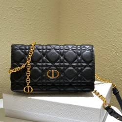 Dupe Christian Dior Caro Marsupio Con Borsa Replica 1:1 A Catena Nera imitazioni perfette Replica Christian Dior Caro Marsupio Con Borsa 1:1 A Catena Nera Griffate