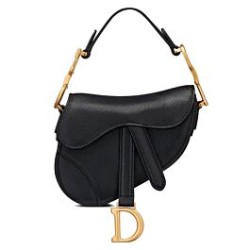 Replica Borsa da sella Christian Dior Micro nera Griffate