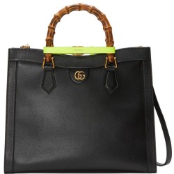 Replica Dettagli perfetti Borsa tote Diana media 655658 nera Griffate