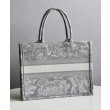 Imitazione Christian Dior Borsa piccola Dior Book Tote grigia