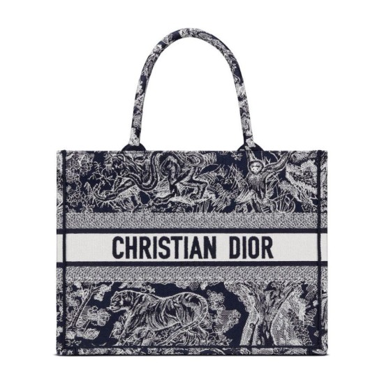 Imitazione Christian Dior Borsa piccola Dior Book Tote nera