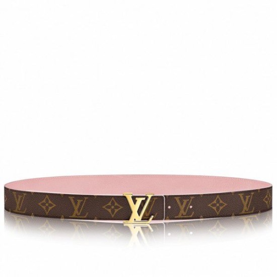 Pari all'originale replica LV Initiales 30MM Cintura reversibile Monogram M9052U