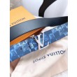 Alta gamma replica LV Initiales 40MM Cintura reversibile Damier Salt M0378Q