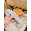 LV Initiales 40MM Cintura reversibile Damier Salt MP300V