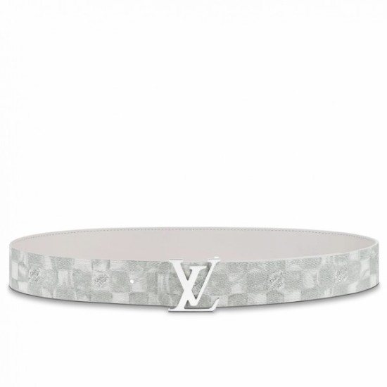LV Initiales 40MM Cintura reversibile Damier Salt MP300V