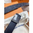 LV Initiales 40MM Cintura reversibile Monogram Eclipse M9043S