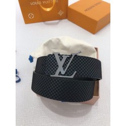 Qualità superiore replica LV Initiales 40MM Cintura reversibile Suede M6875P