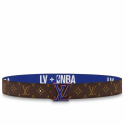 Replica Dettagli perfetti LVxNBA Louis Vuitton 3 Steps 40MM Cintura reversibile MP278V Griffate