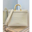 Sunshine Media Shopper In Pelle 8BH386 Crema