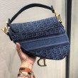 Borse Firmate Replica da Saddle Christian Dior M0446 Blu Borse Firmate Replica da Saddle Christian Dior M0446 Blu