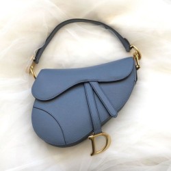 Cloni Firmate Borse Firmate Replica da Saddle Christian Dior M0446 Blu imitazioni