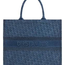 Cloni Firmate Borse Christian Dior Book Tote M1286 Blu imitazioni
