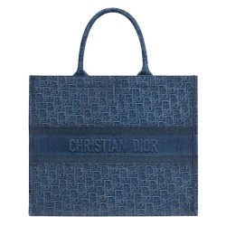 Borse Christian Dior Book Tote M1286 Blu