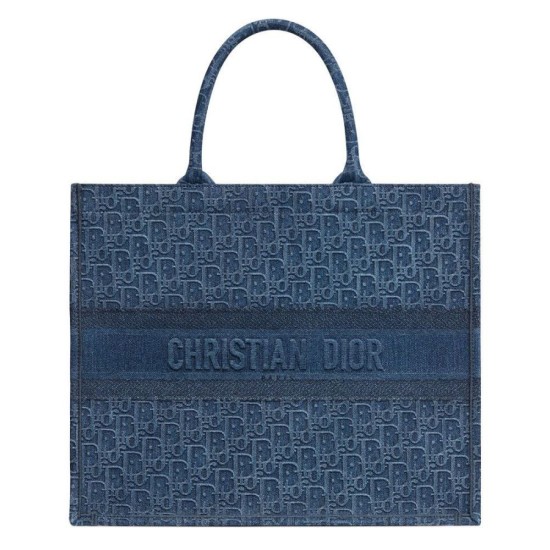 Borse Christian Dior Book Tote M1286 Blu