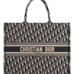 Cloni Firmate Imitazione Borse Christian Dior Book Tote M1286 Blu scuro imitazioni