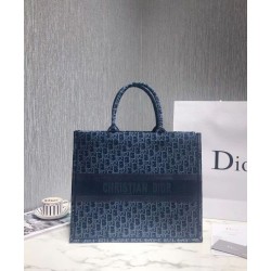 Borse Christian Dior Book Tote M1286 Blu Borse Christian Dior Book Tote M1286 Blu