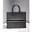 Imitazione Borse Christian Dior Book Tote M1286 Blu scuro