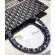 Imitazione Borse Christian Dior Book Tote M1286 Blu scuro