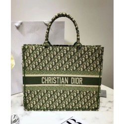 Imitazione Borse Christian Dior Book Tote M1286 verde