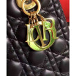 Dior Lady Dior Medium Classic Tote Borse Con agnello nero Dior Lady Dior Medium Classic Tote Borse Con agnello nero