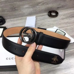 Qualità superiore replica Cinture da uomo con fibbia doppia G 4 cm Hardware nero