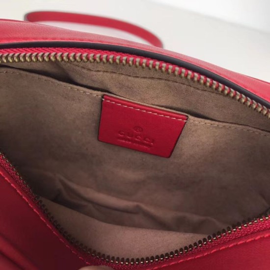 Replica Alta Qualità GG Marmont Matelasse Mini Borse 448065 Rosso