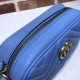 Replica Alta Qualità GG Marmont Matelasse Mini Borse 448065 Blu