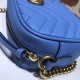 Replica Alta Qualità GG Marmont Matelasse Mini Borse 448065 Blu