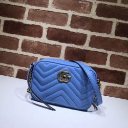 GG Marmont Matelasse Mini Borse 448065 Blu